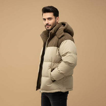 Men's Thick Puffer Hooded Jacket