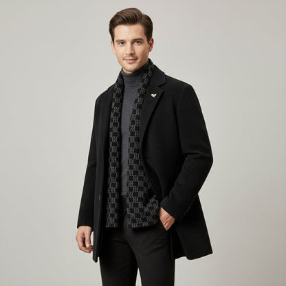 Men's Fur Lined Winter Coat Warm