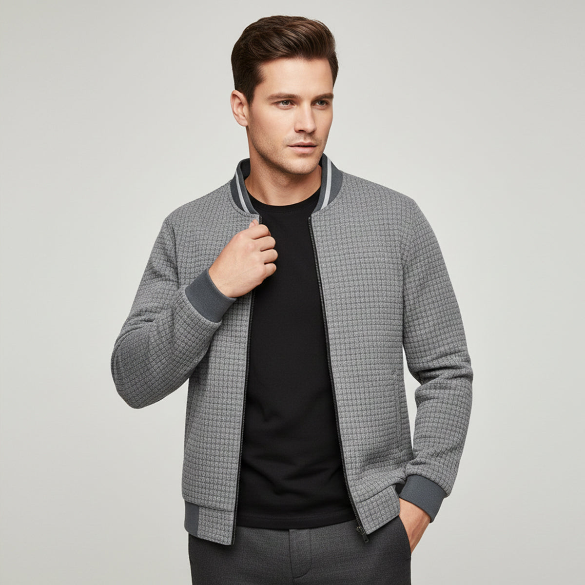 Oakshade Quilted Jacket Casual Zip Up Coat