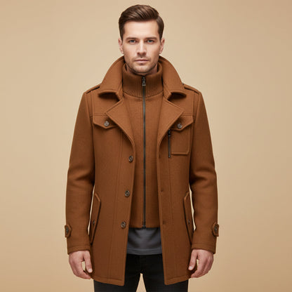 Men's Wool Blend Winter Coat