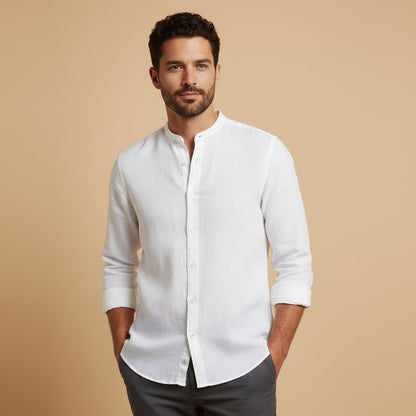 Men's Linen Casual Shirt Relaxed Fit