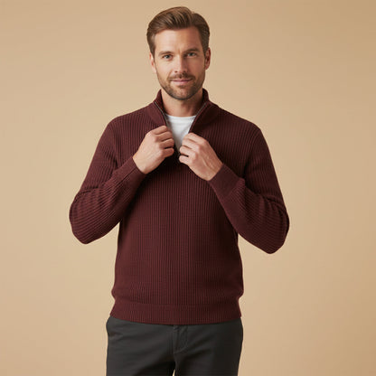 Vicenza Men's Soft Knit Half Zip Sweater