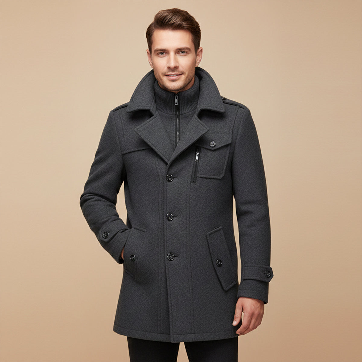 Isernia Men's Smart Zip Jacket Waterproof Winter