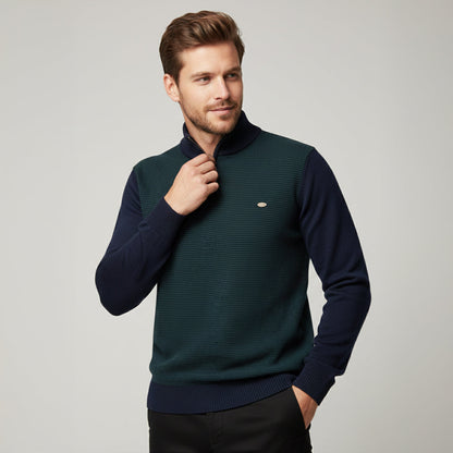 Men's Half Zip Winter Knit Sweater