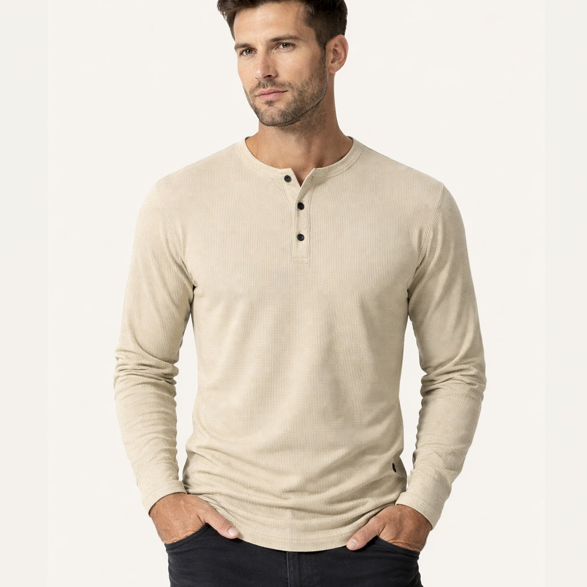 Men's Textured Stripe Button Down Shirt