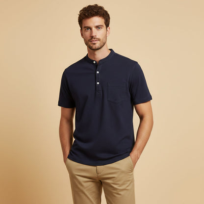 Men's Soft Summer Shirt Cotton Chest Pocket