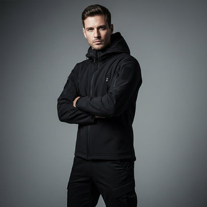 Men's Waterproof Tactical Jacket With Hood