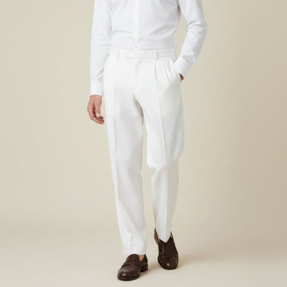 Men's Linen Summer Pants Loose Fit Breathable Beige