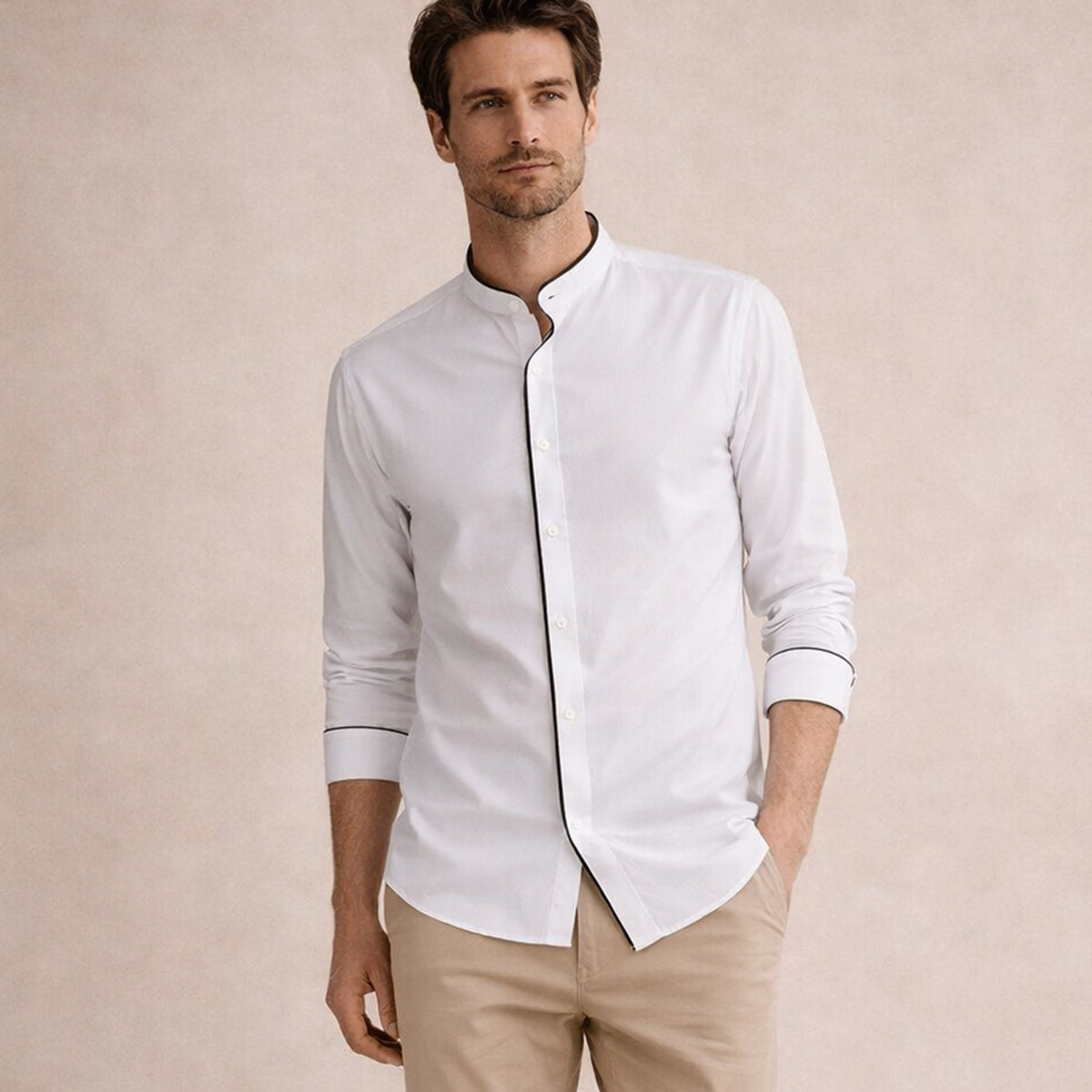 Ashcroft Men's Tailored Collar Dress Shirt