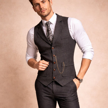 Men's Classic Tweed Waistcoat