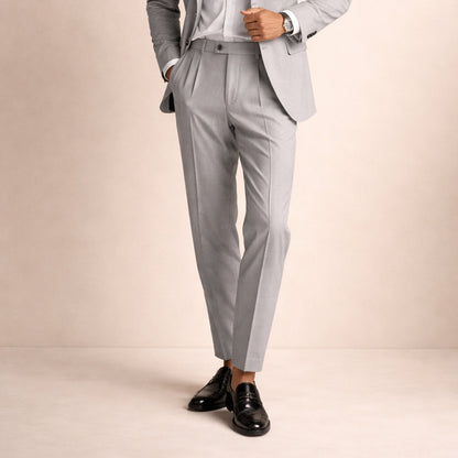 Men's Classic Pleated Tailored Pants
