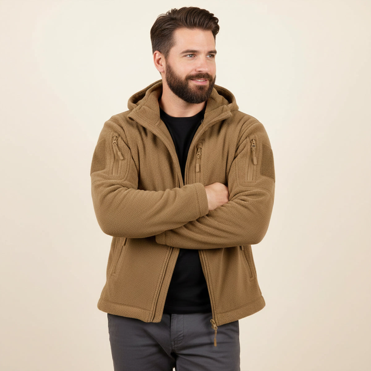 Moray Men's Tactical Fleece Hooded Jacket