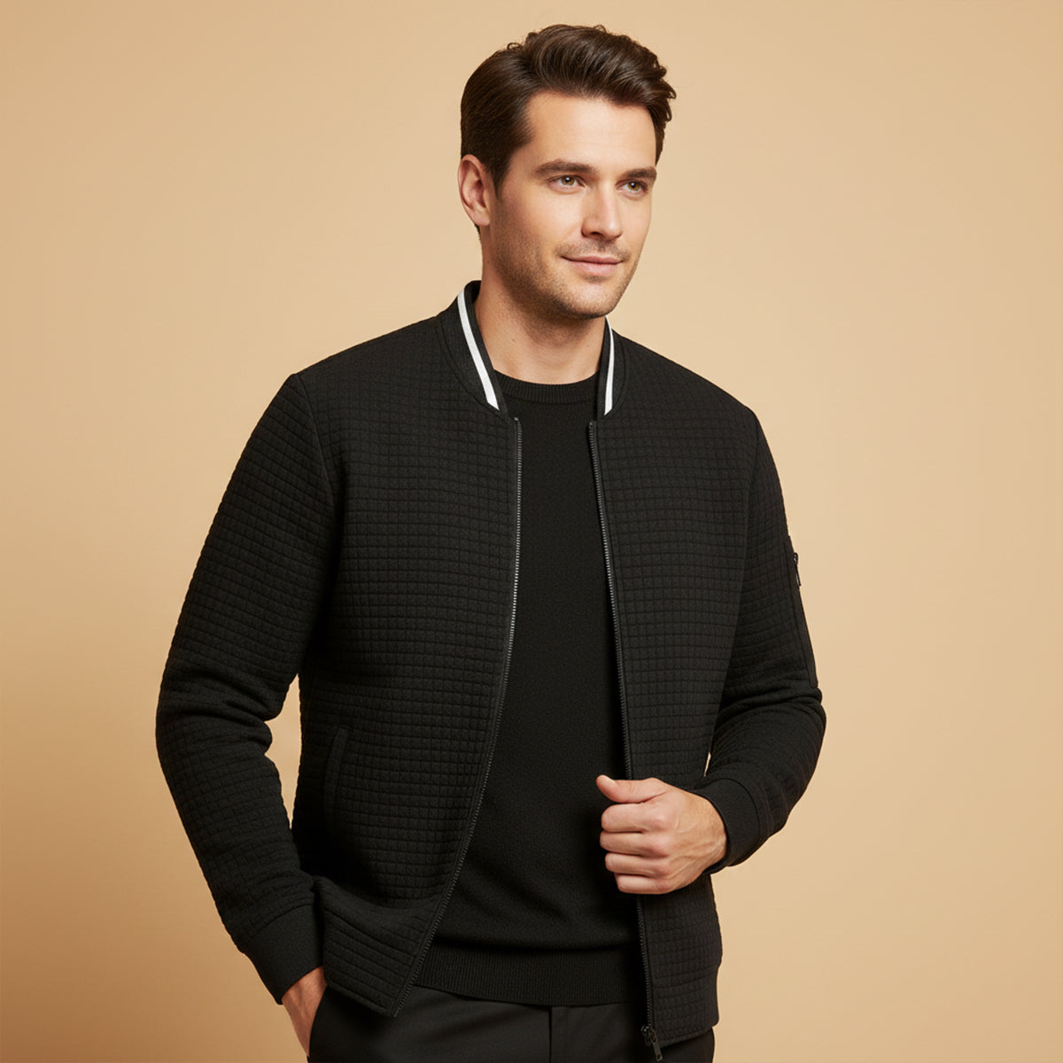 Oakshade Quilted Jacket Casual Zip Up Coat