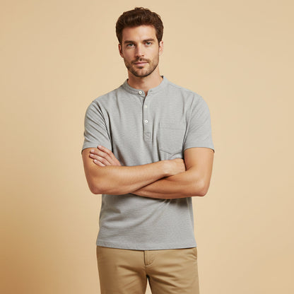 Men's Soft Summer Shirt Cotton Chest Pocket
