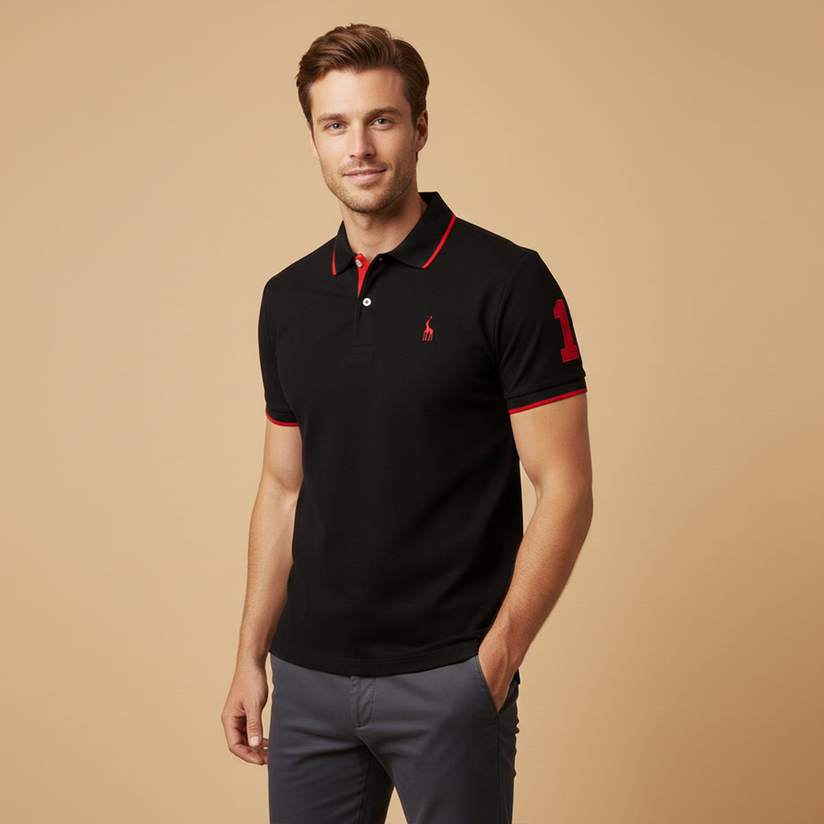 Ash Bunker Men's Golf Polo Shirt