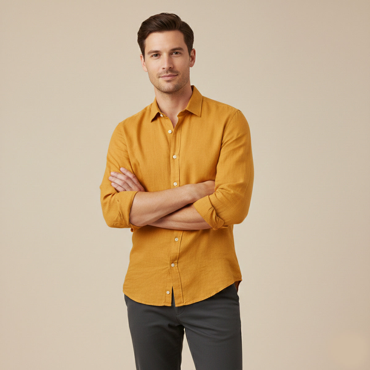 Men's Cotton Linen Summer Shirt
