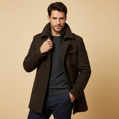 Men's Wool Blend Winter Coat