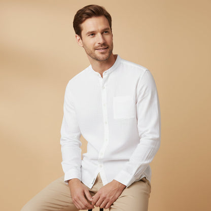 Men's Linen Long Sleeve Shirt