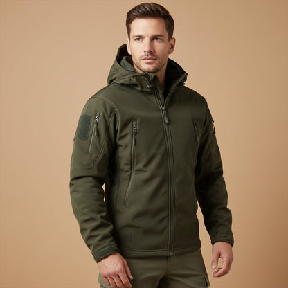 Men's Waterproof Tactical Jacket With Hood