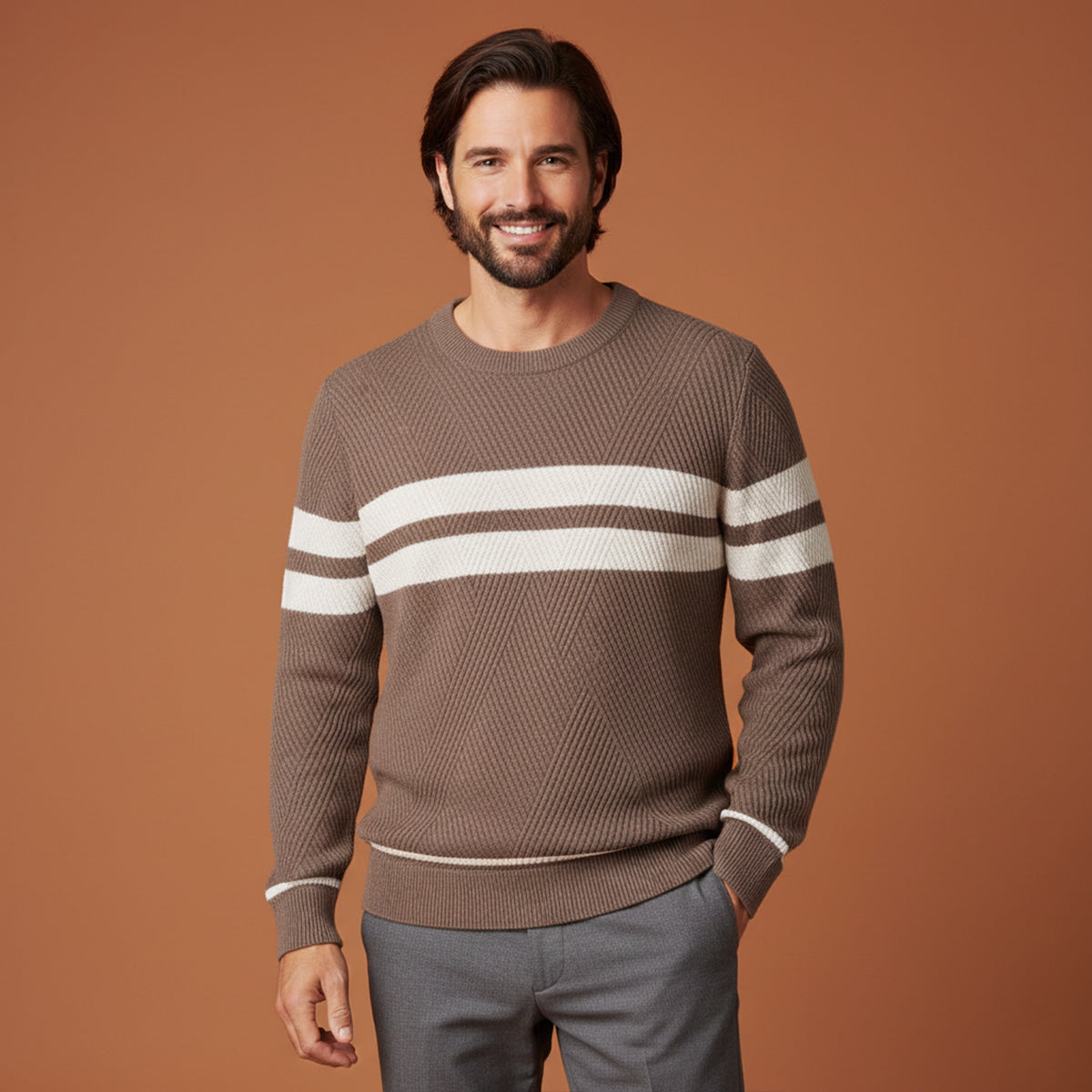 Men's Modern Long Sleeve Sweater Autumn