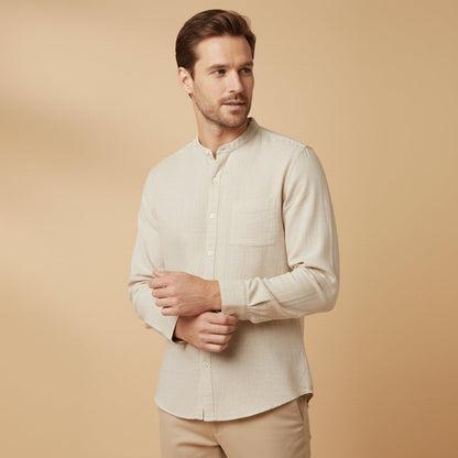 Men's Linen Long Sleeve Shirt