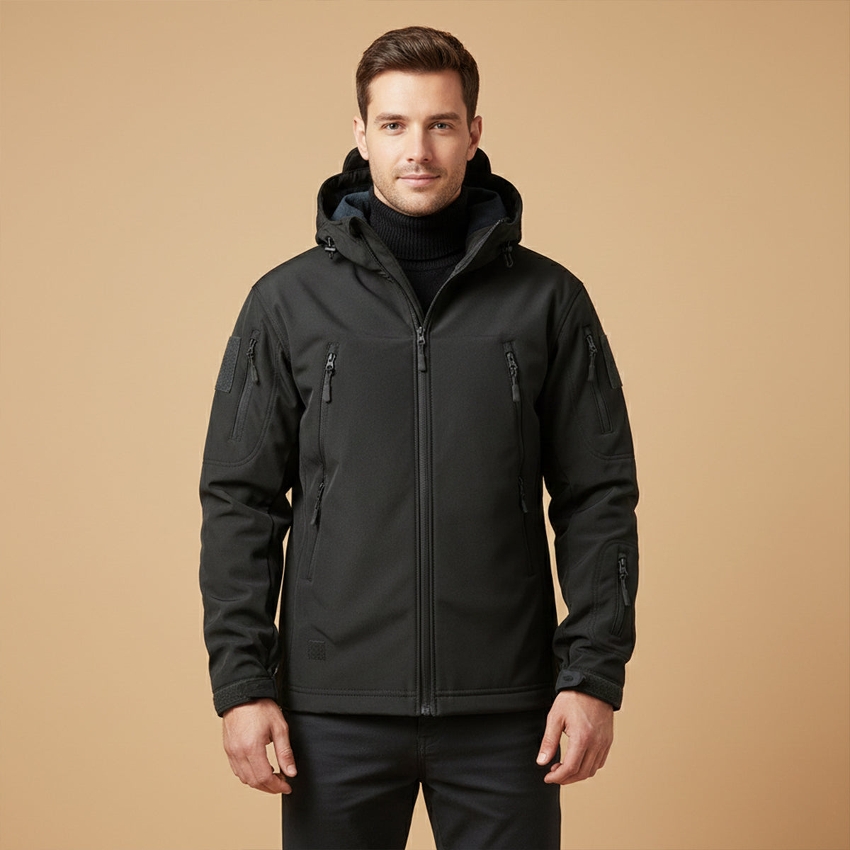 Men's Waterproof Tactical Jacket With Hood