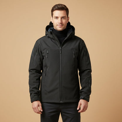 Men's Waterproof Tactical Jacket With Hood