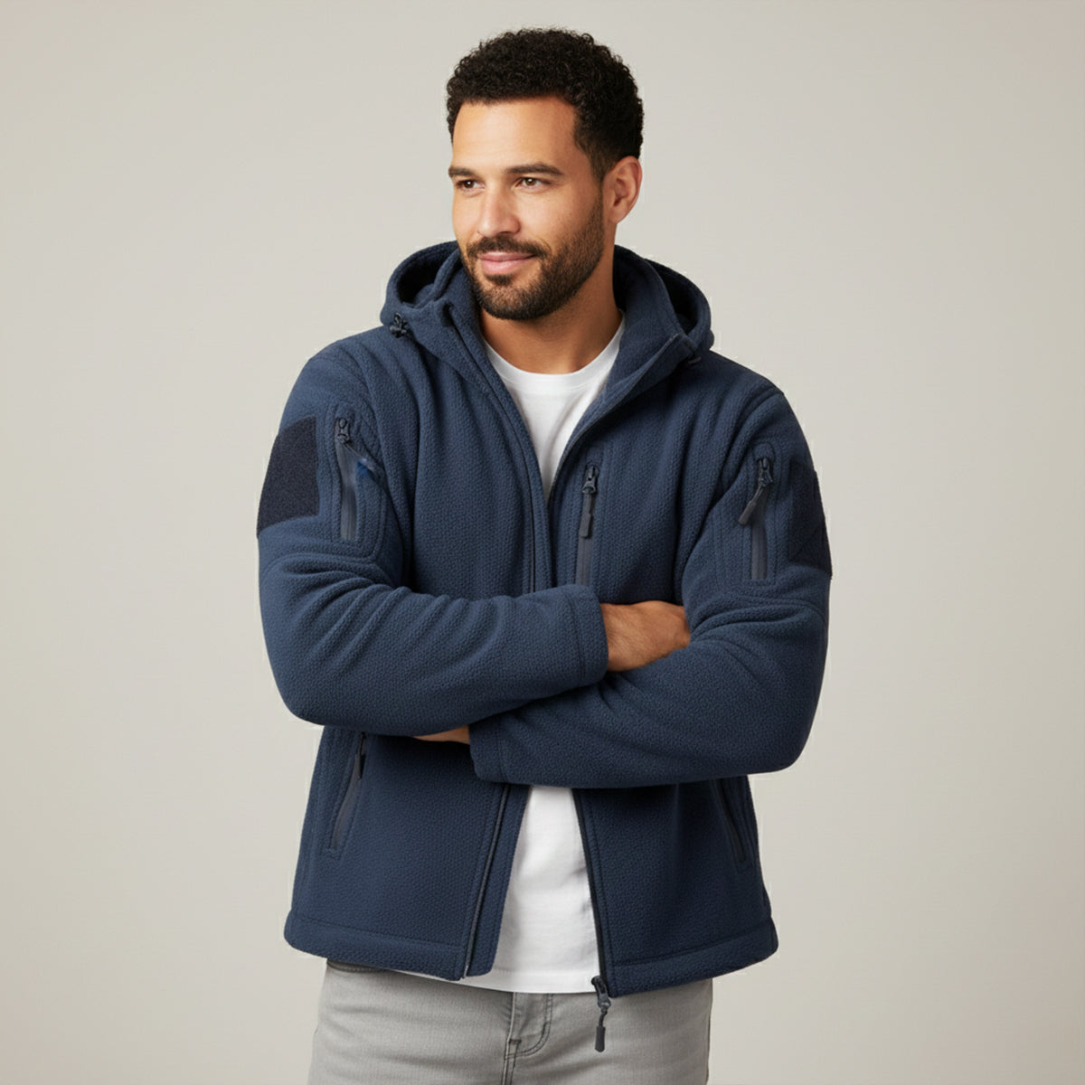 Moray Men's Tactical Fleece Hooded Jacket