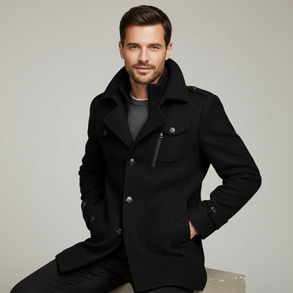 Men's Wool Blend Winter Coat