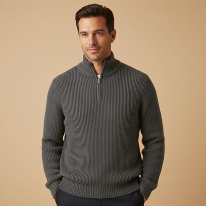 Vicenza Men's Soft Knit Half Zip Sweater