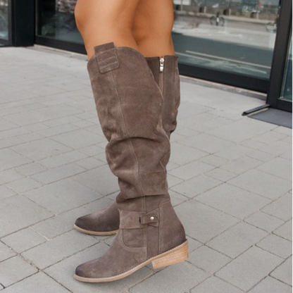 Women's Flat Boots Closed Toe