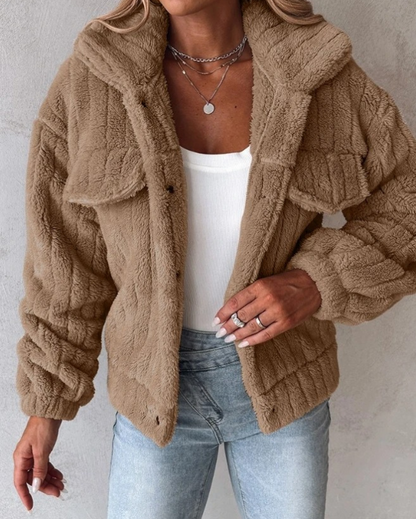 Image of Sage | Women's Button-Down Relaxed Fit Jacket