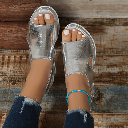 Luxury Women's Glitter Platform Sandals