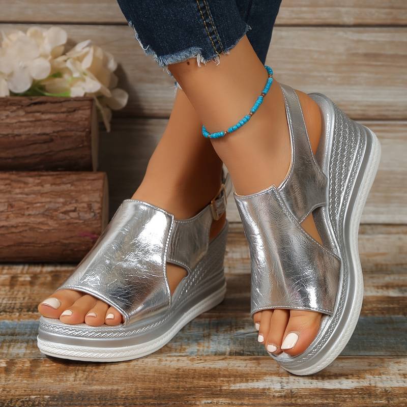 Luxury Women's Glitter Platform Sandals
