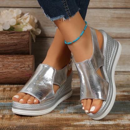 Luxury Women's Glitter Platform Sandals