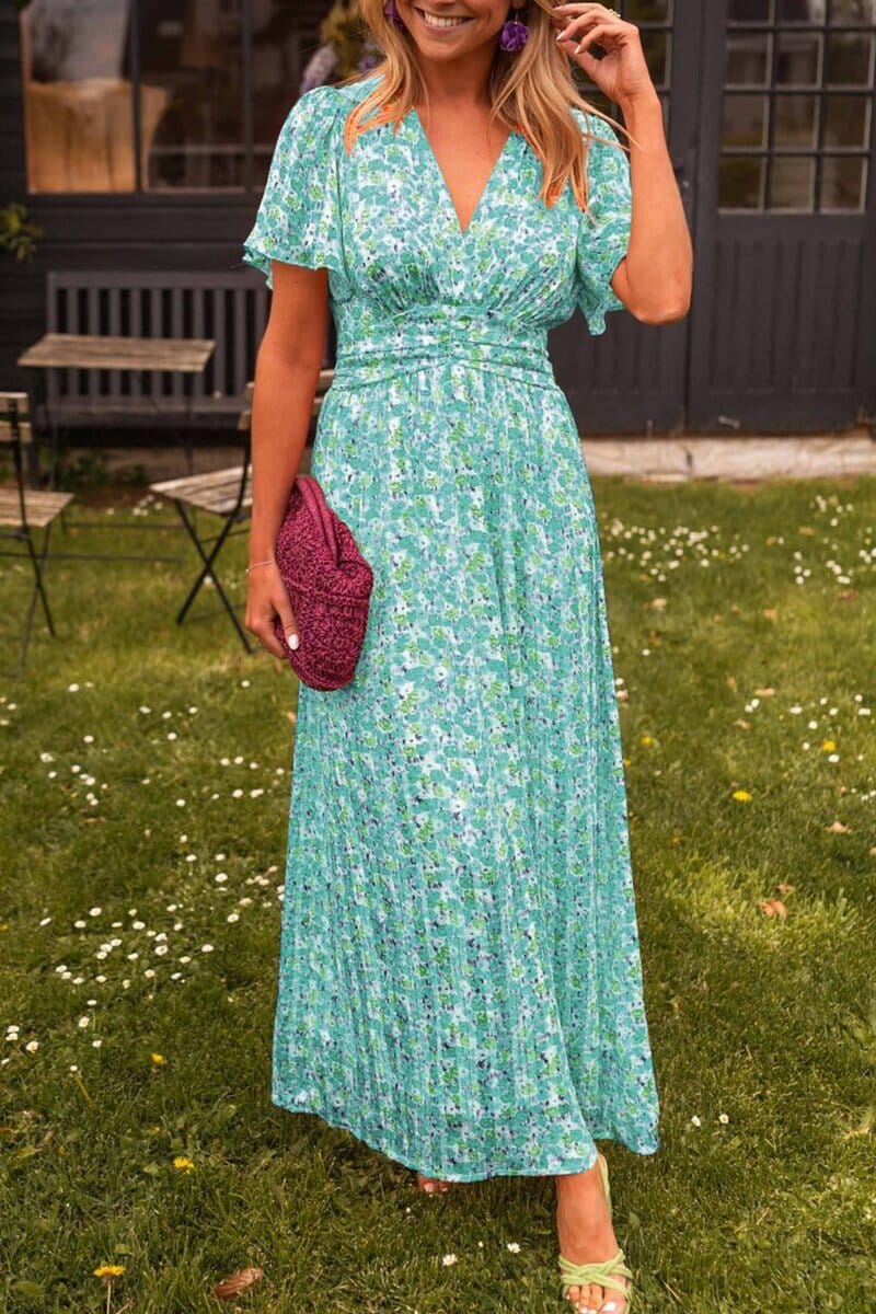 Beautiful V-Neck Long Maxi Dress