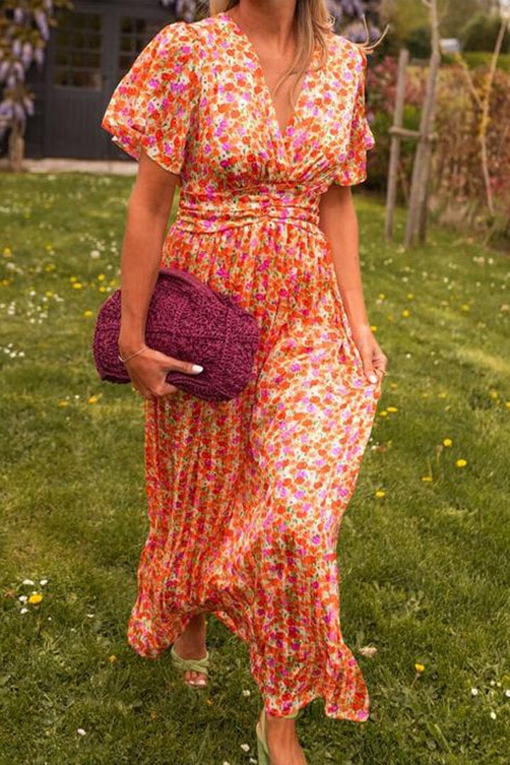 Beautiful V-Neck Long Maxi Dress