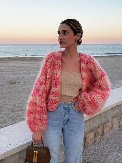 Image of Sandy | Women's Cropped Oversized Cardigan