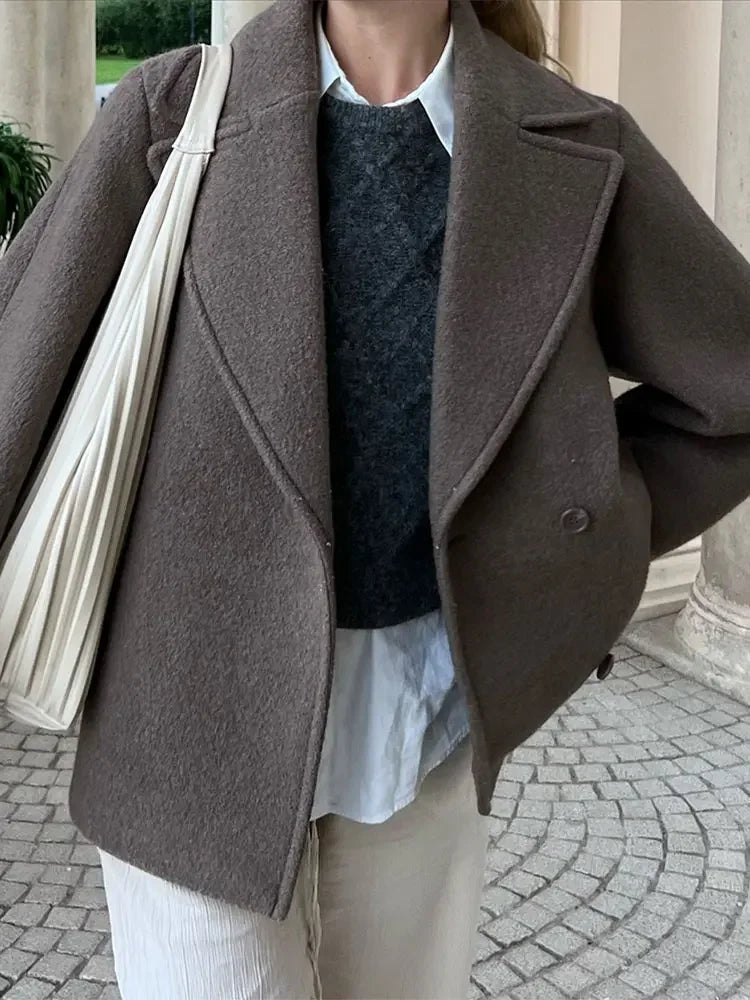Image of Sarah | Women's Oversized Double-Breasted Coat