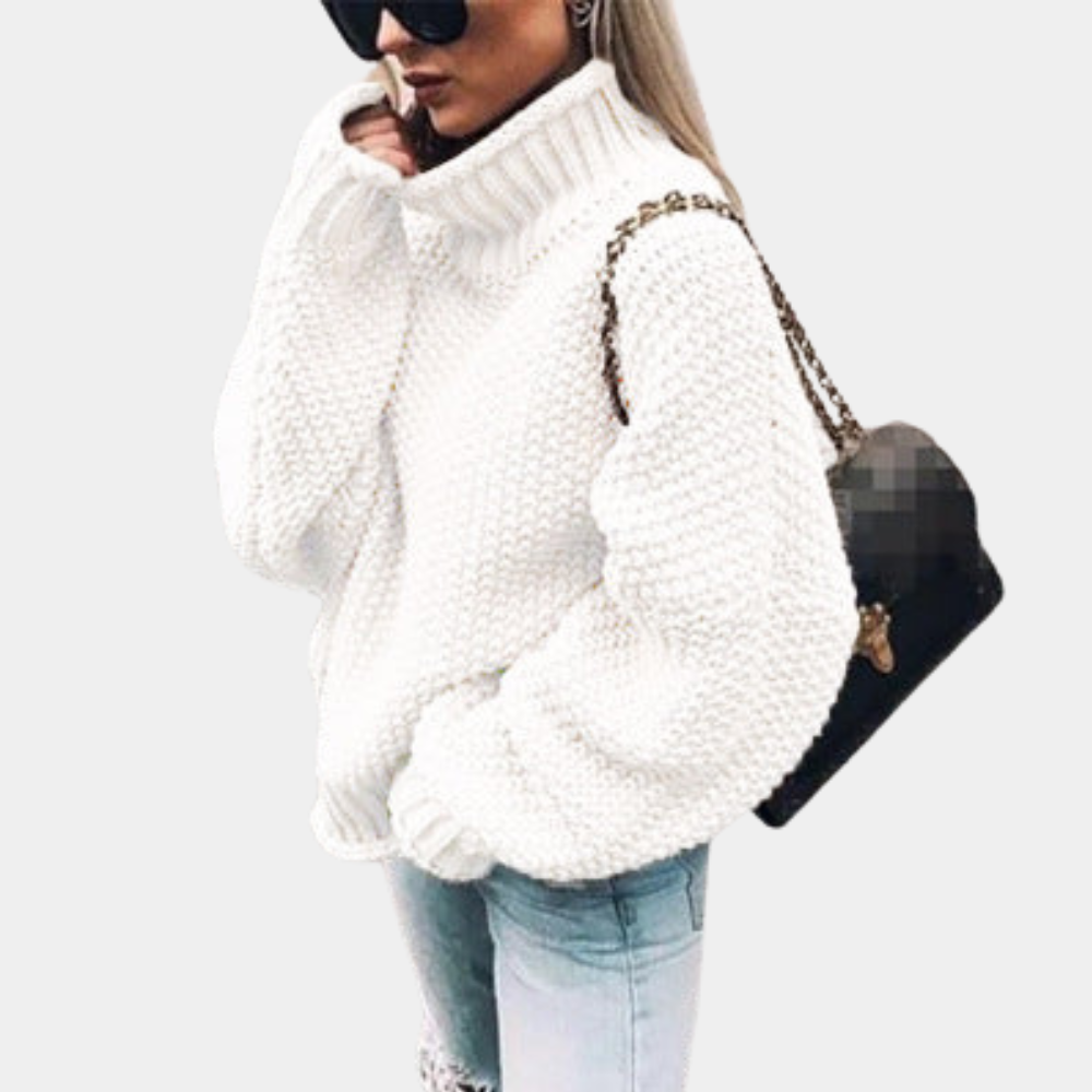 Women's Oversized Knit Sweater - VibreMode