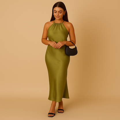 Elegant Long Sleeve Wrap Dress for Women - VibreMode