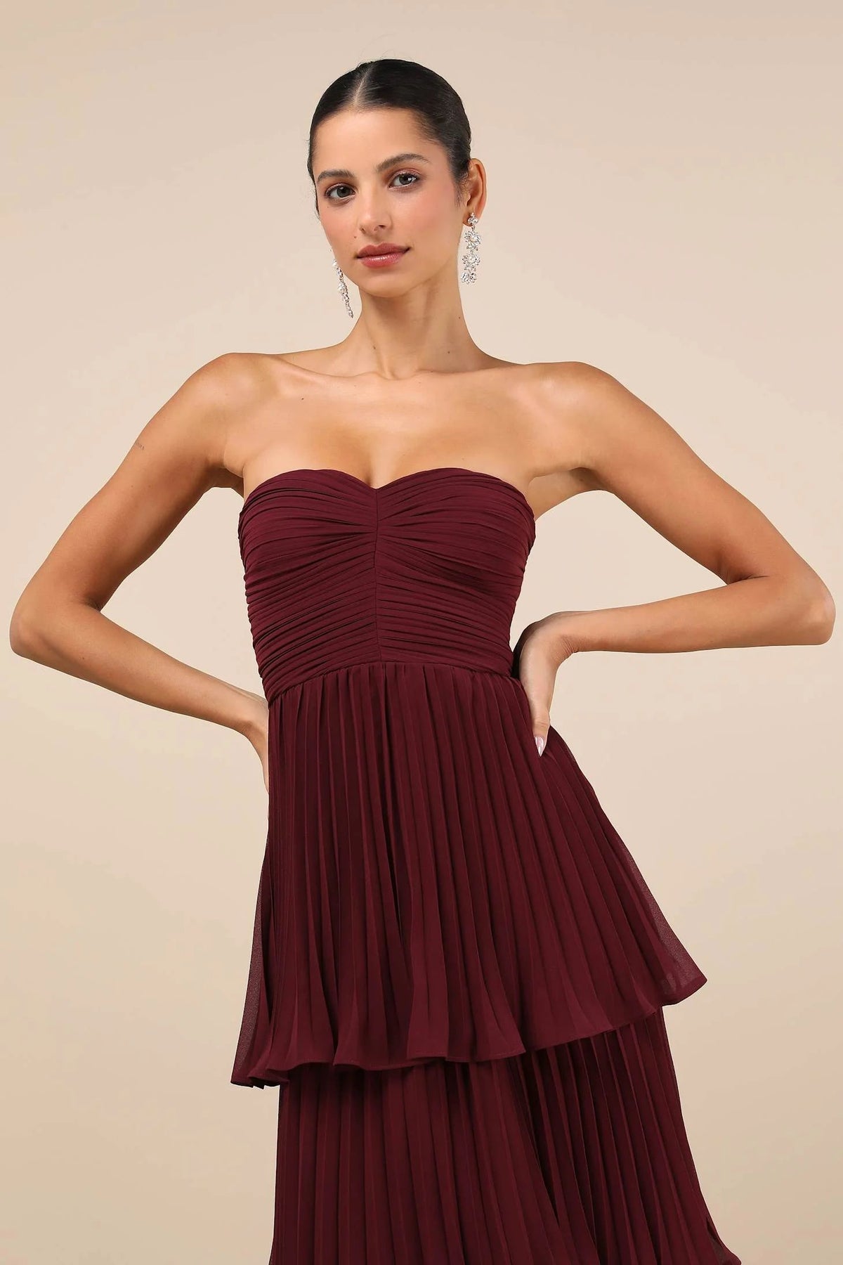 Image of Scarlett | Women's Strapless Tiered Maxi Dress