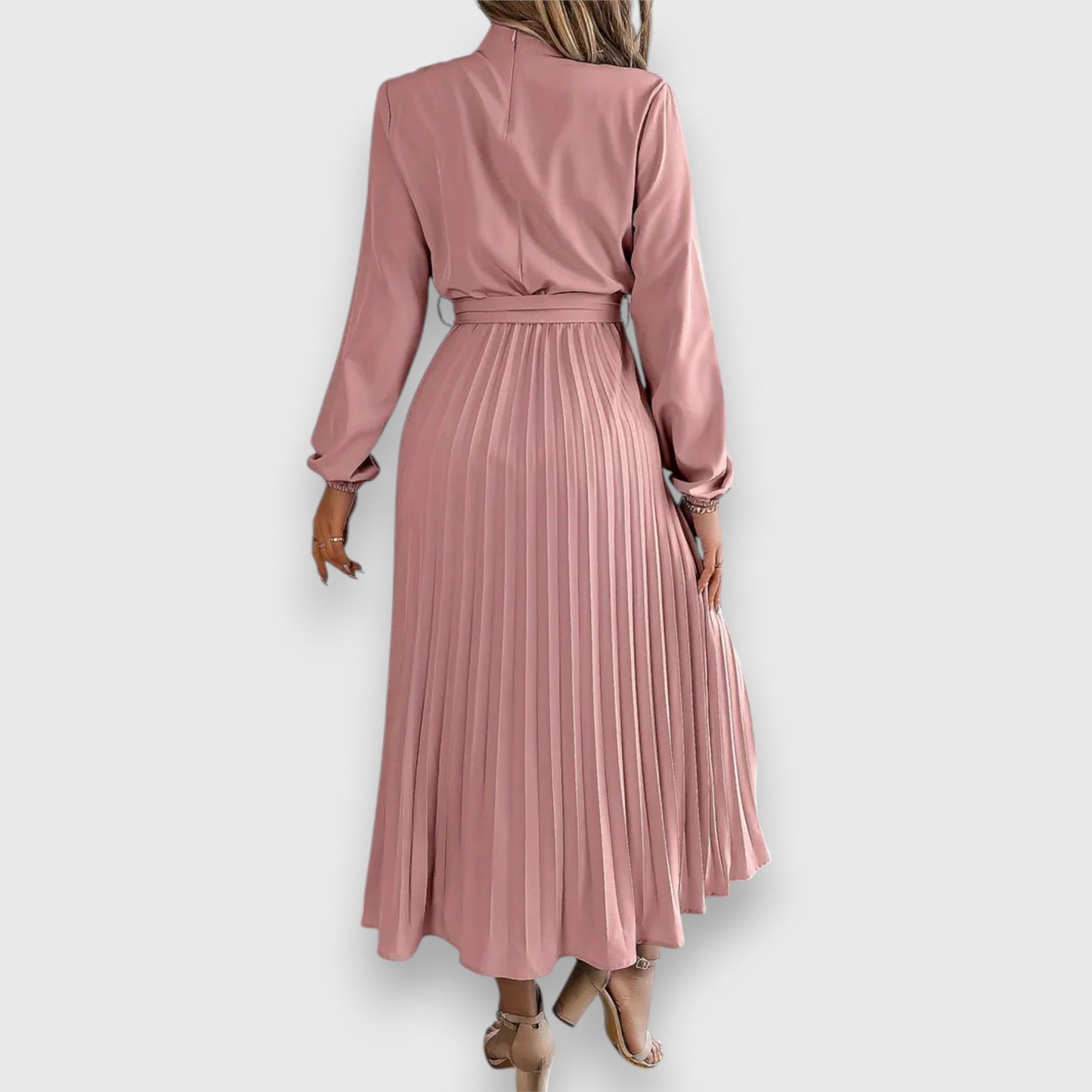 Women's High Neck Midi Dress