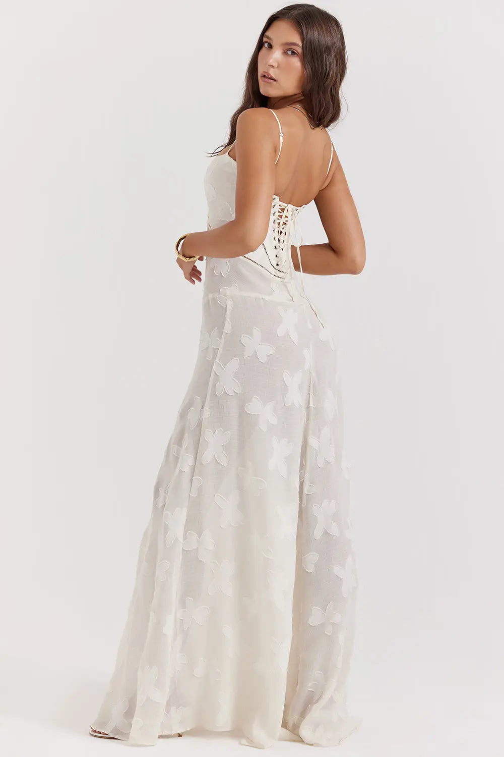 Flowy Sundress with Open Back and Adjustable Shoulder Straps