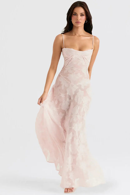 Flowy Sundress with Open Back and Adjustable Shoulder Straps