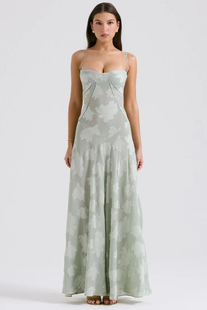 Flowy Sundress with Open Back and Adjustable Shoulder Straps
