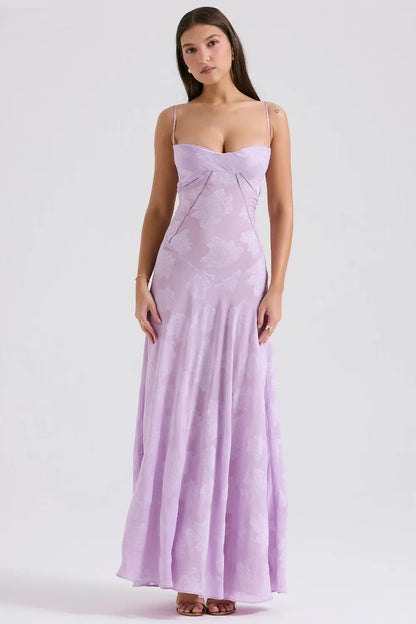 Flowy Sundress with Open Back and Adjustable Shoulder Straps