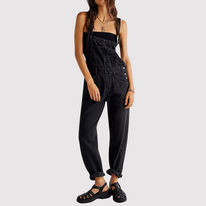 Women's Denim Jumpsuit Casual Everyday Blue