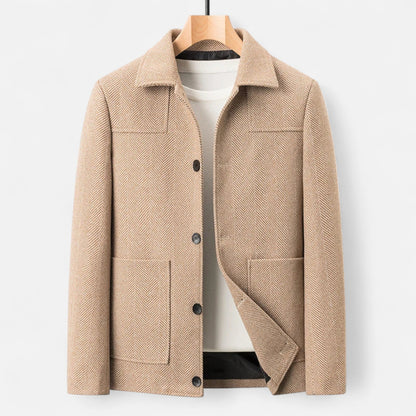 Image of Shane | Men's Collared Button-Front Jacket