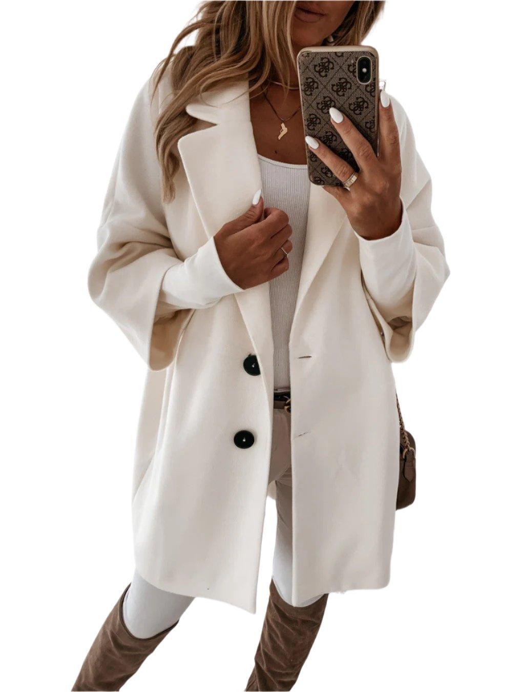 Shannon Women's Oversized Wool Coat - VibreMode